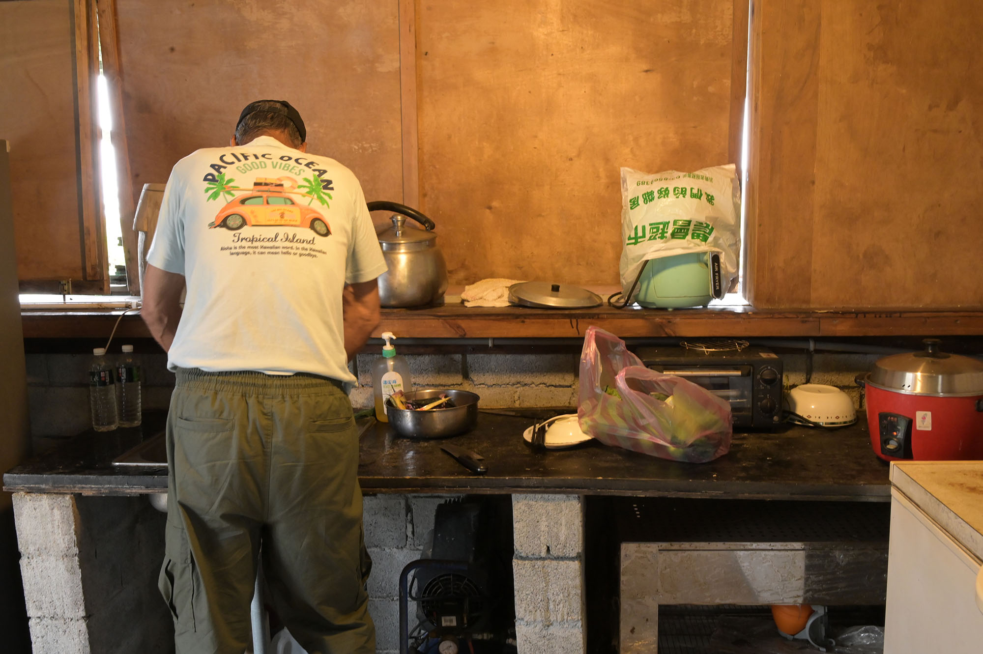 台湾原住民・アミ族の方のキッチンの写真。